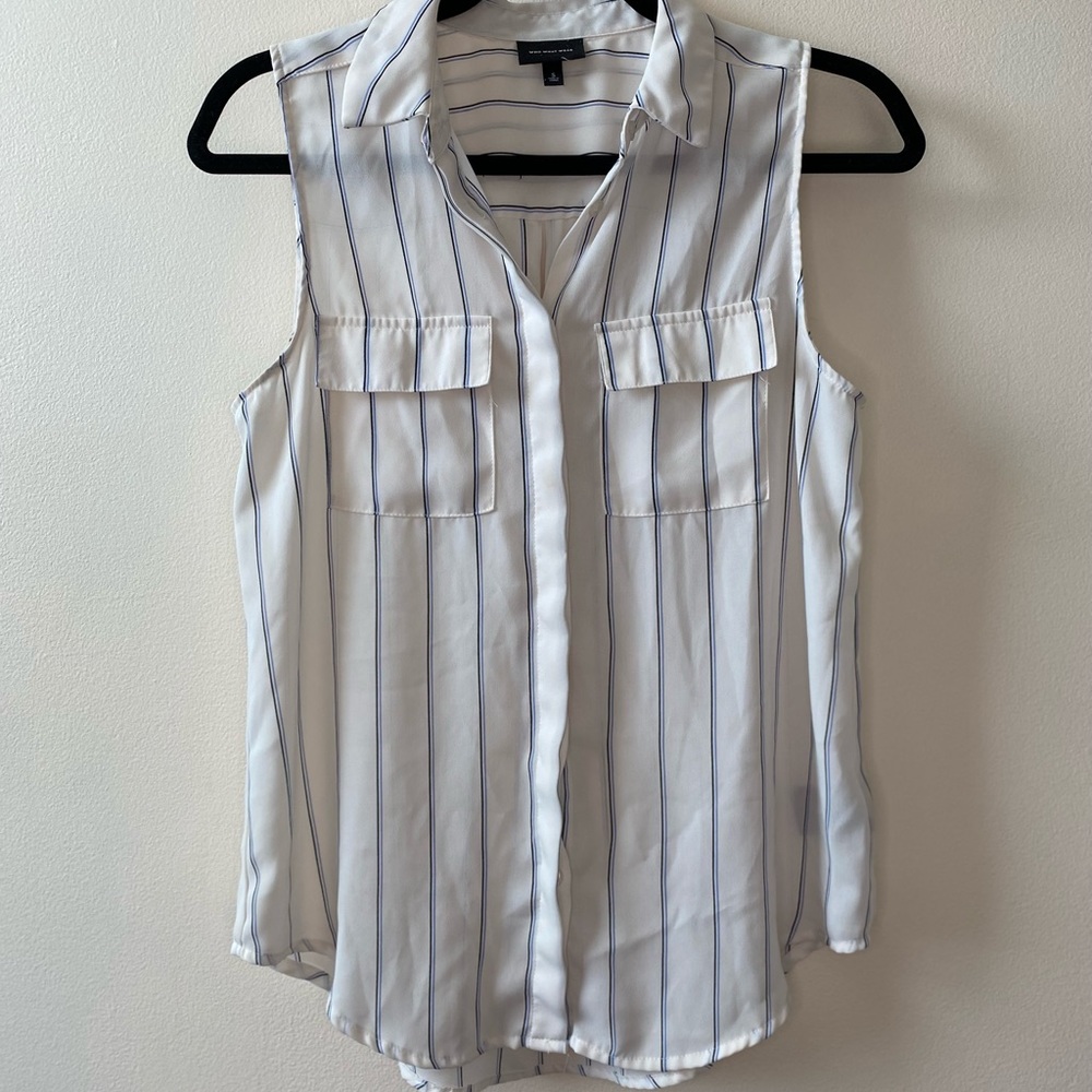 Who What Wear Sleeveless Blouse